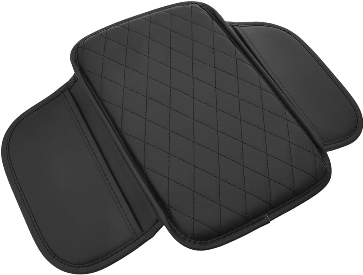 Armleuningafdekking microvezel-leer - universele ruithoes - bescherming voor auto-interieur - comfortabel rijden - ShopVlot