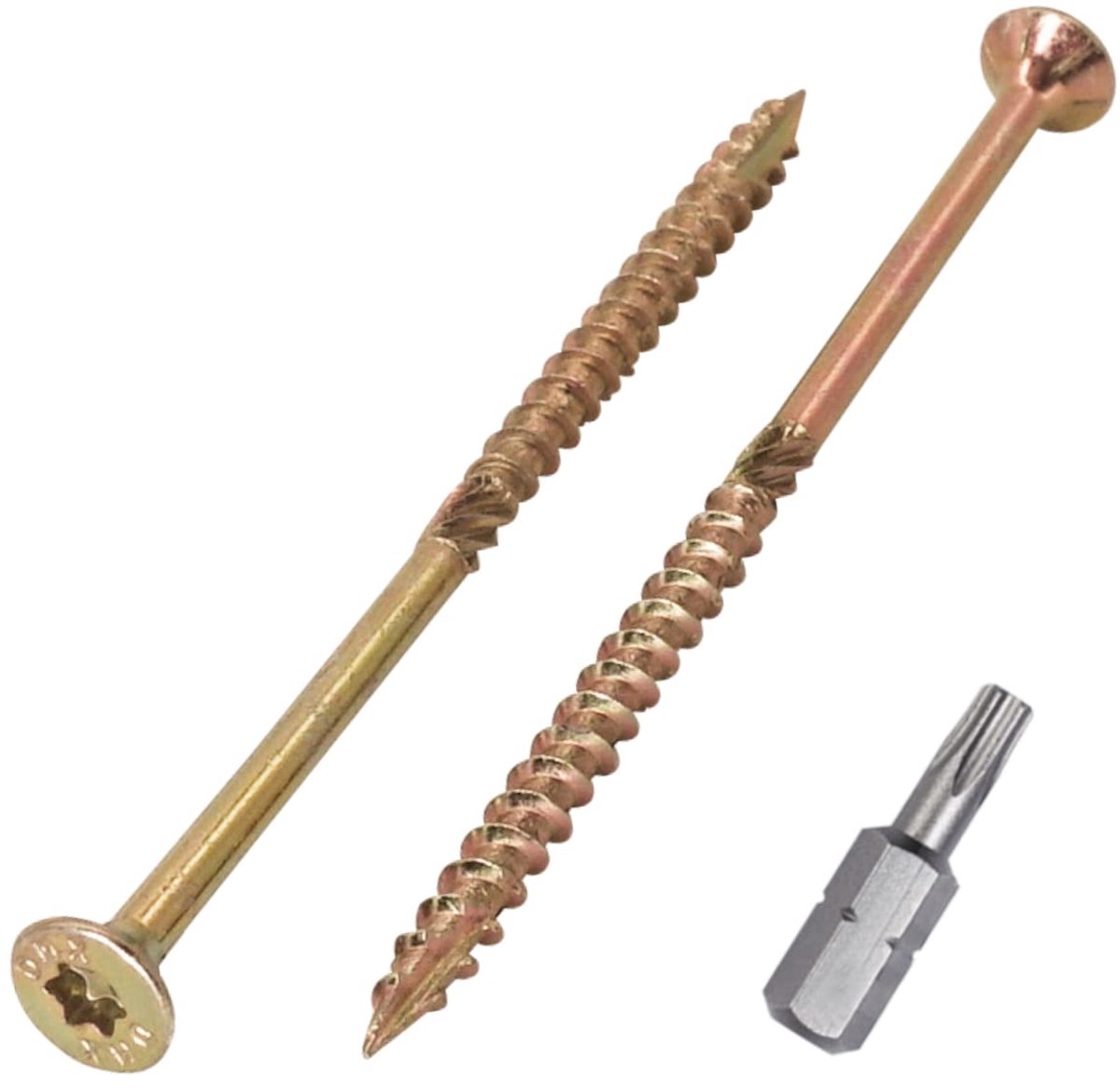 Houtschroeven 4 x 80 mm - Gegalvaniseerd staal - Torx kop - Geschikt voor houtconstructies - ShopVlot
