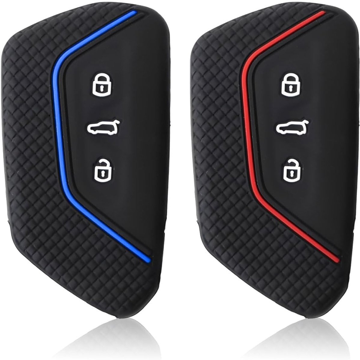 Siliconen hoezen voor autosleutels 3 knoppen - antislip - compatibel met VW Golf 8 en Tiguan - ShopVlot