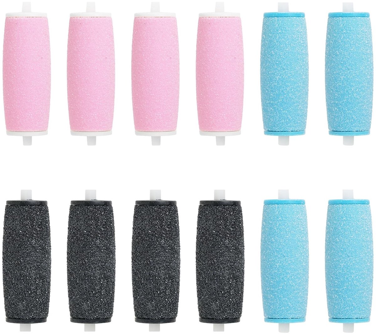 Solidchoice - Set van 12 Vervangrollen voor Eeltverwijderaar met Diamantdeeltjes