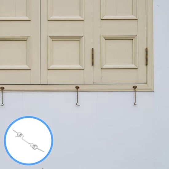 4 sets raamdeur haken wind haken ringen ankers huis stang sluitingen veiligheidsluitingen voor bestelwagens sloten scharnieren verlichting houder — afbeelding 5