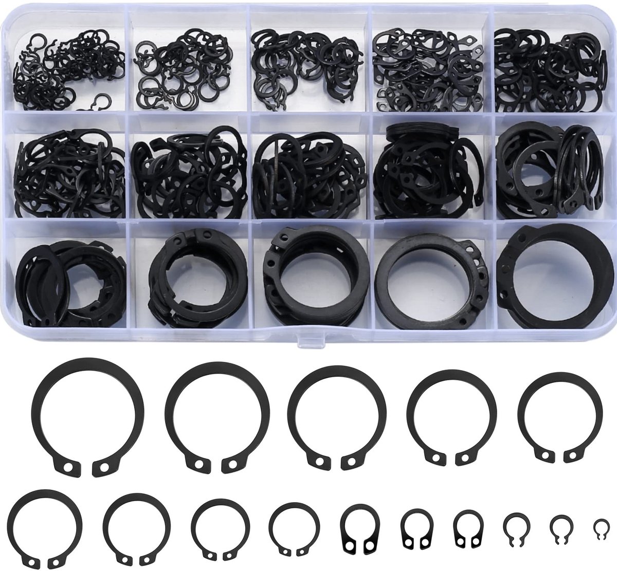 Solidchoice - Assortiment Bevestigingsveren en Clips 350 Stuks