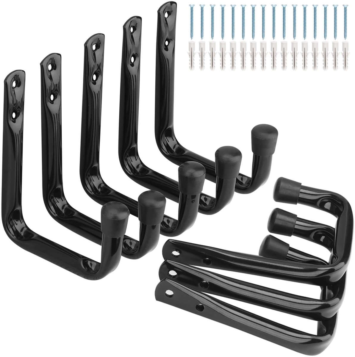 Solidchoice - 8 Stuks Garage Wandhaken voor Zware Objecten