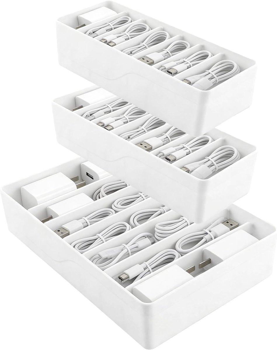 3 stuks oplaadkabel-organizers - ShopVlot