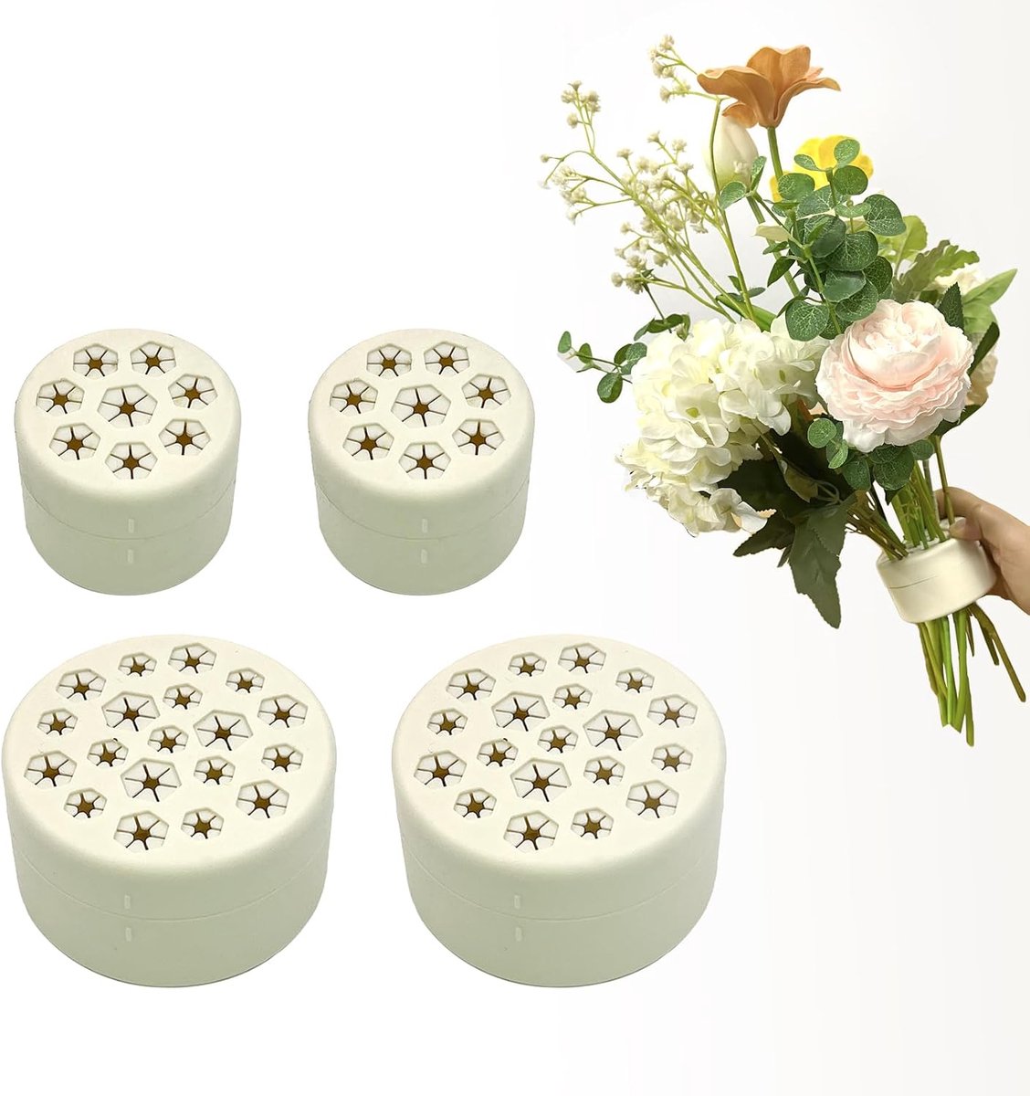Stamhouders voor Tuinplanten 4 Pack - Handig voor Snijbloemen - Stevig en Duurzaam - Ideaal voor Bloemstukken - ShopVlot
