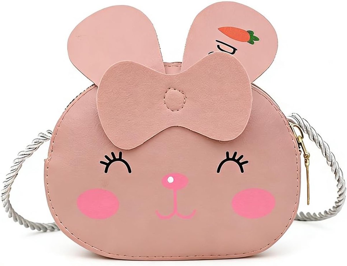Crossbody tas voor meisjes - schoudertas met strik - schattige konijnenoren - ideaal voor feesten - ShopVlot