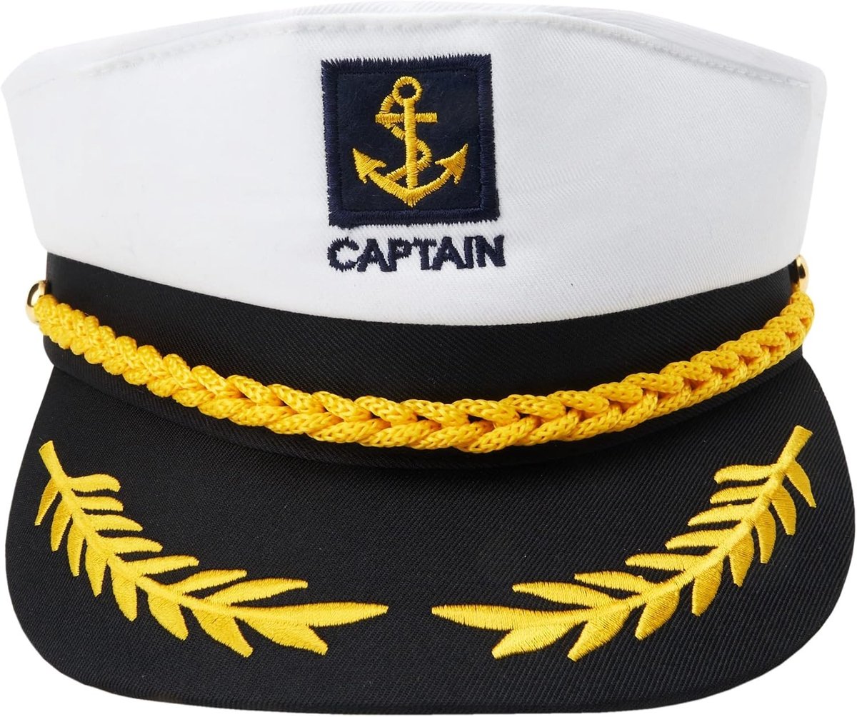 Kapiteinsmuts - Verstelbare Matrozenhoed - Marine Blauw - Perfect voor op een boot - ShopVlot