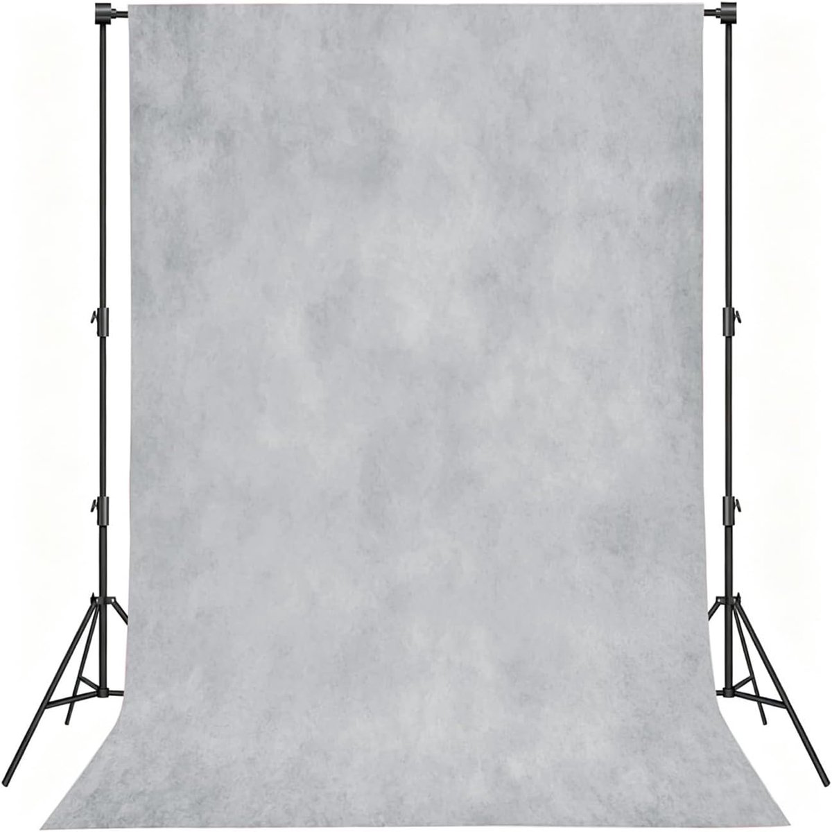 Fotoachtergrond 245 x 300 cm - groot en dik polyester - grijs - ideaal voor modefotografie - ShopVlot