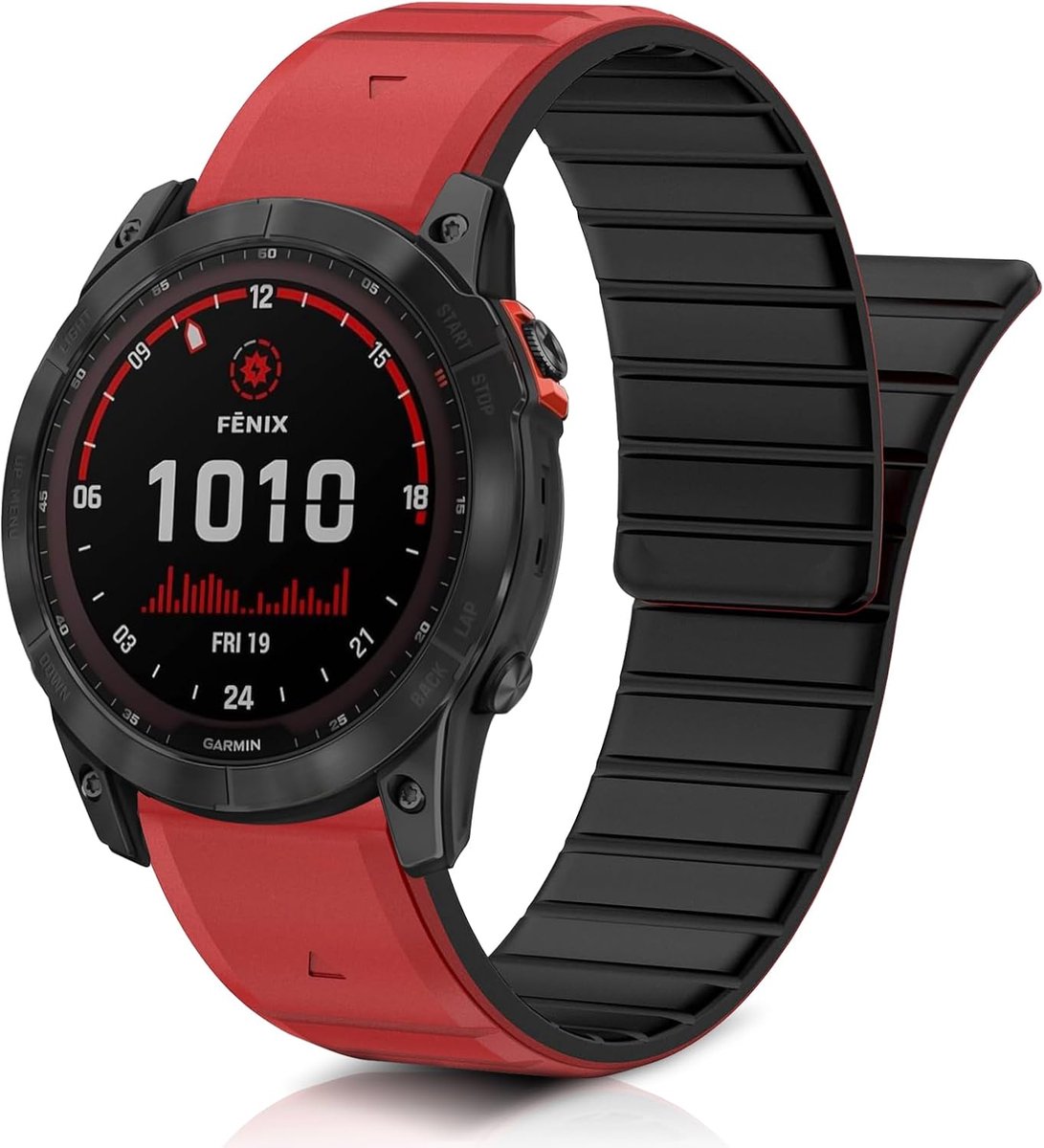 Horlogeband 26mm - Zacht Silicoon - Magnetisch - Comfortabele pasvorm voor Garmin - ShopVlot