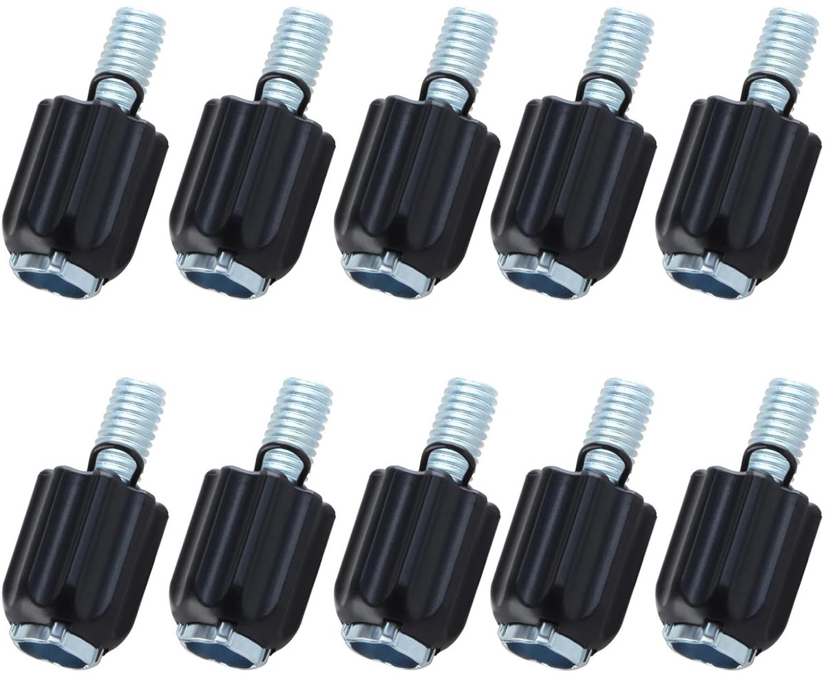 10 stuks instelschroeven rem en derailleur fiets M5, van roestvrij staal, compatibel met - ShopVlot
