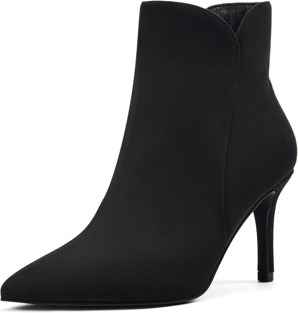 Zhabtuc Women's 8 cm Heel, Sexy Lace Toe, Fashion Evening and Party Shoes with Side Zip - ShopVlot