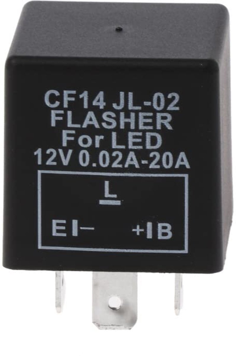 Ziyan LED 12V Indicator Relay Load Independent 0.02-20A 3-Pole CF14 Flasher Flasher Relay - ShopVlot