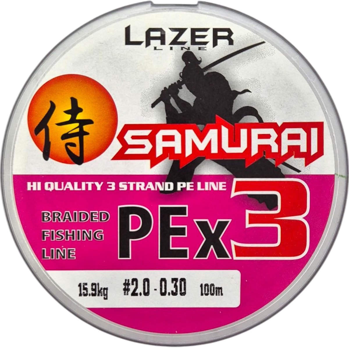 Fishing line braided PE X3, 100 m DIA 0.3 mm test 15.9 kg, 3 fold, braided fishing line, braided fishing line, fishing - ShopVlot