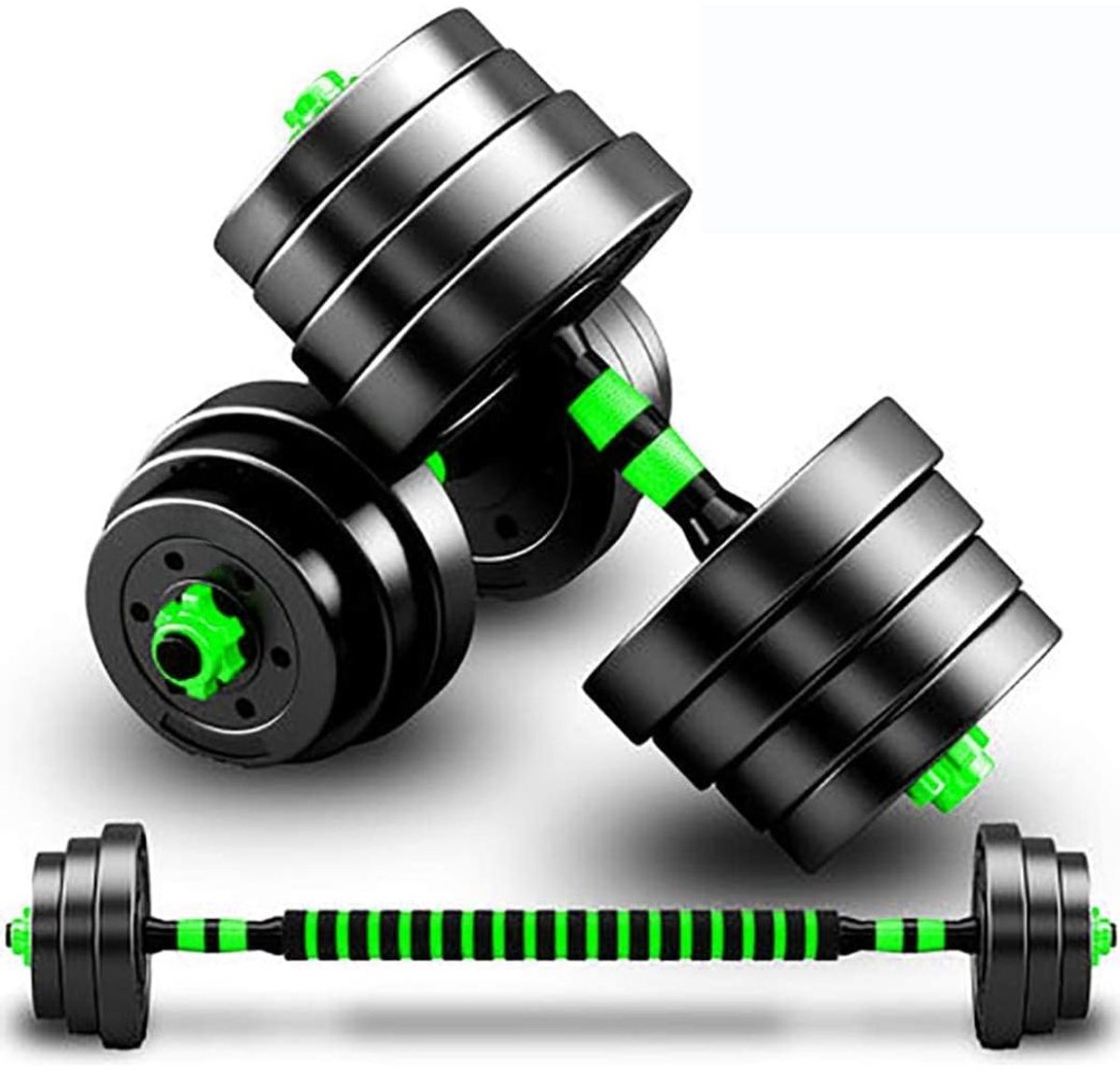 VALI® Dumbells - Verstelbare Dumbells - Gewichten - Zwart - 46cm x 25cm x 17cm