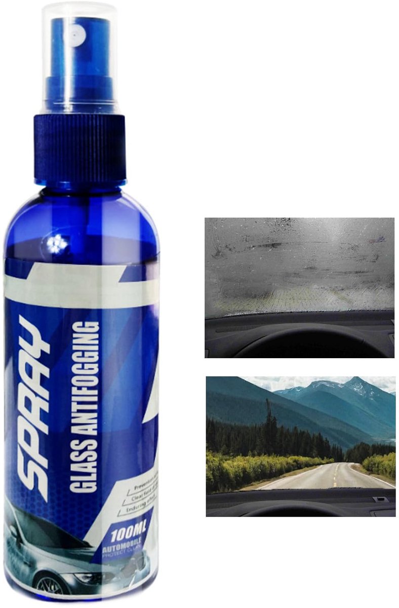 Windscreen anti-fog spray 100 ml - voor autoruiten - voorkomt beslagen ruiten - langdurige bescherming - ShopVlot