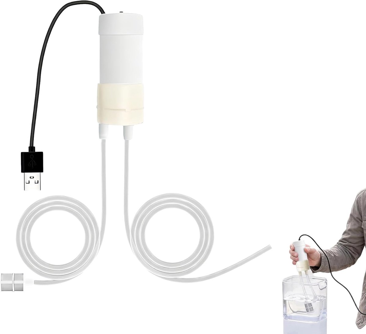 Mini-waterpomp 5 V - zelfaanzuigend - compacte vacuümpomp - ideaal voor aquarium en irrigatie - ShopVlot