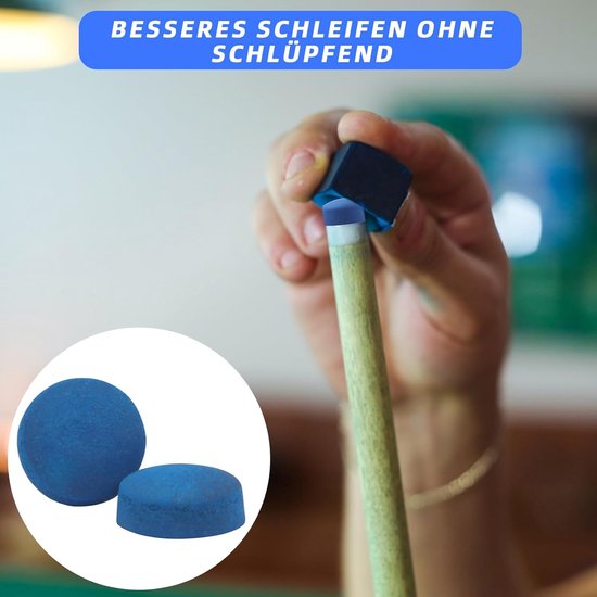 Dailygoods- Biljartkeu Tips 50 Stuks - Vervangpunten - Leer - Reparatieset - Geschikt voor Biljart en Snooker - Diameter 13 mm - Biljartpunten van Dailygoods — afbeelding 3