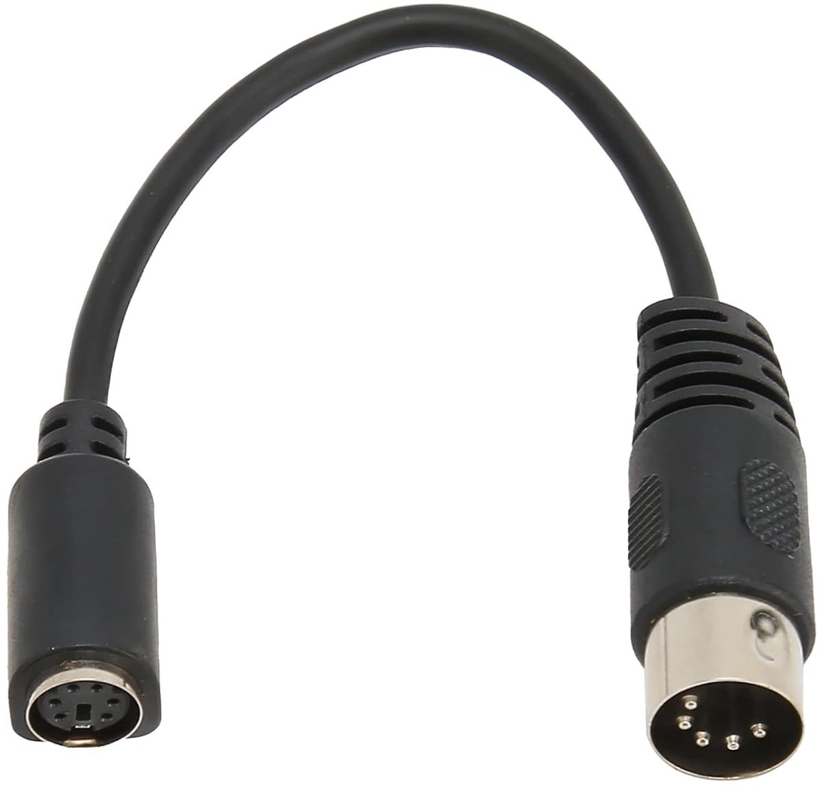 Midi DIN Kabel Adapter 0.15M - 5 Pin DIN Mannelijk naar 6 Pin Vrouwelijk - Voor Keyboard en Microfoon - ShopVlot