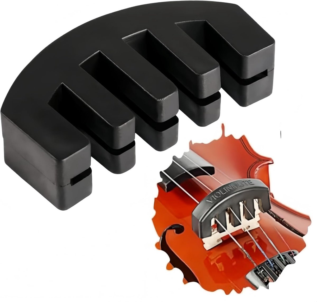 Viool demper rubber - Claw stijl - Geluidsreductie - Ideaal voor oefenen - ShopVlot