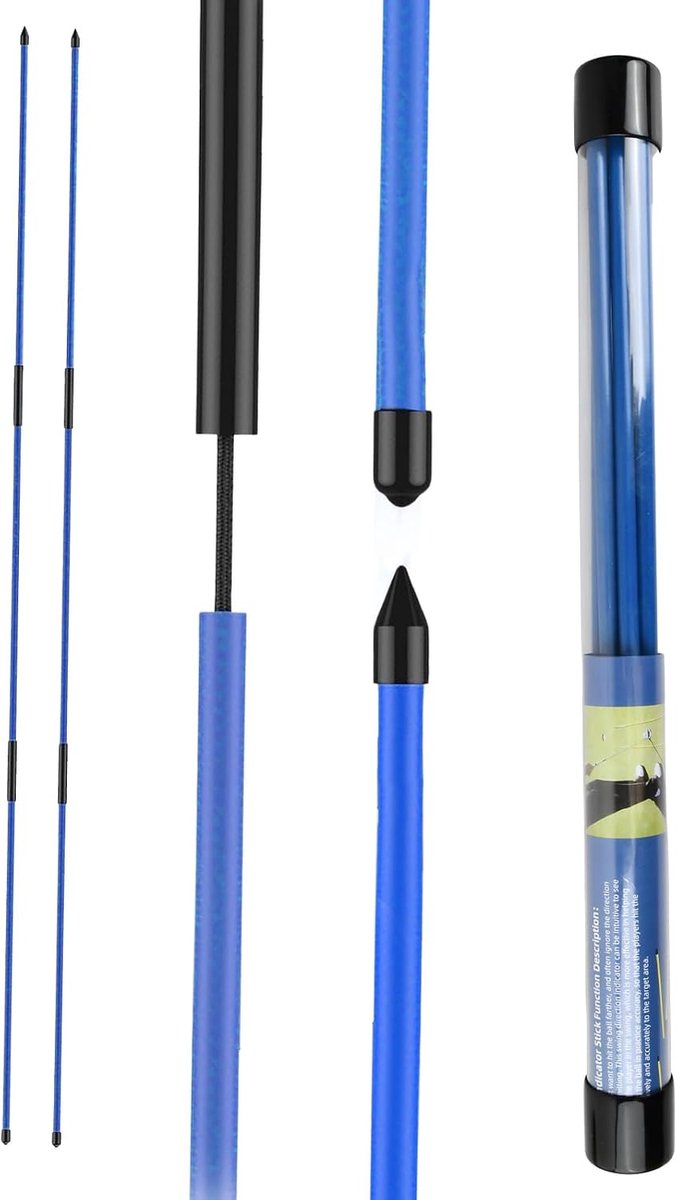 Golf training sticks 48,2 inch - opvouwbaar golfhulpmiddel - verbeter swing en putt - inclusief opbergtube - ShopVlot