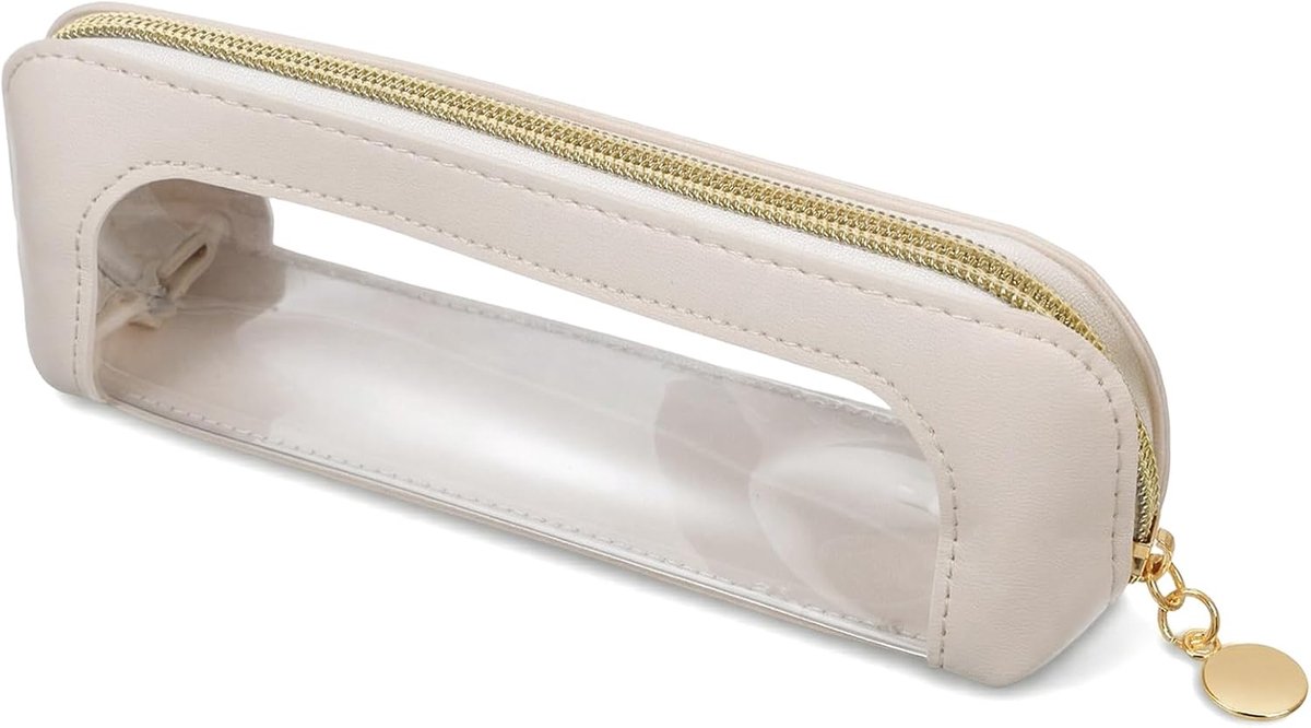 Make-up kwasten tas - dubbelzijdig - transparant - waterproof en handig voor reizen - ShopVlot