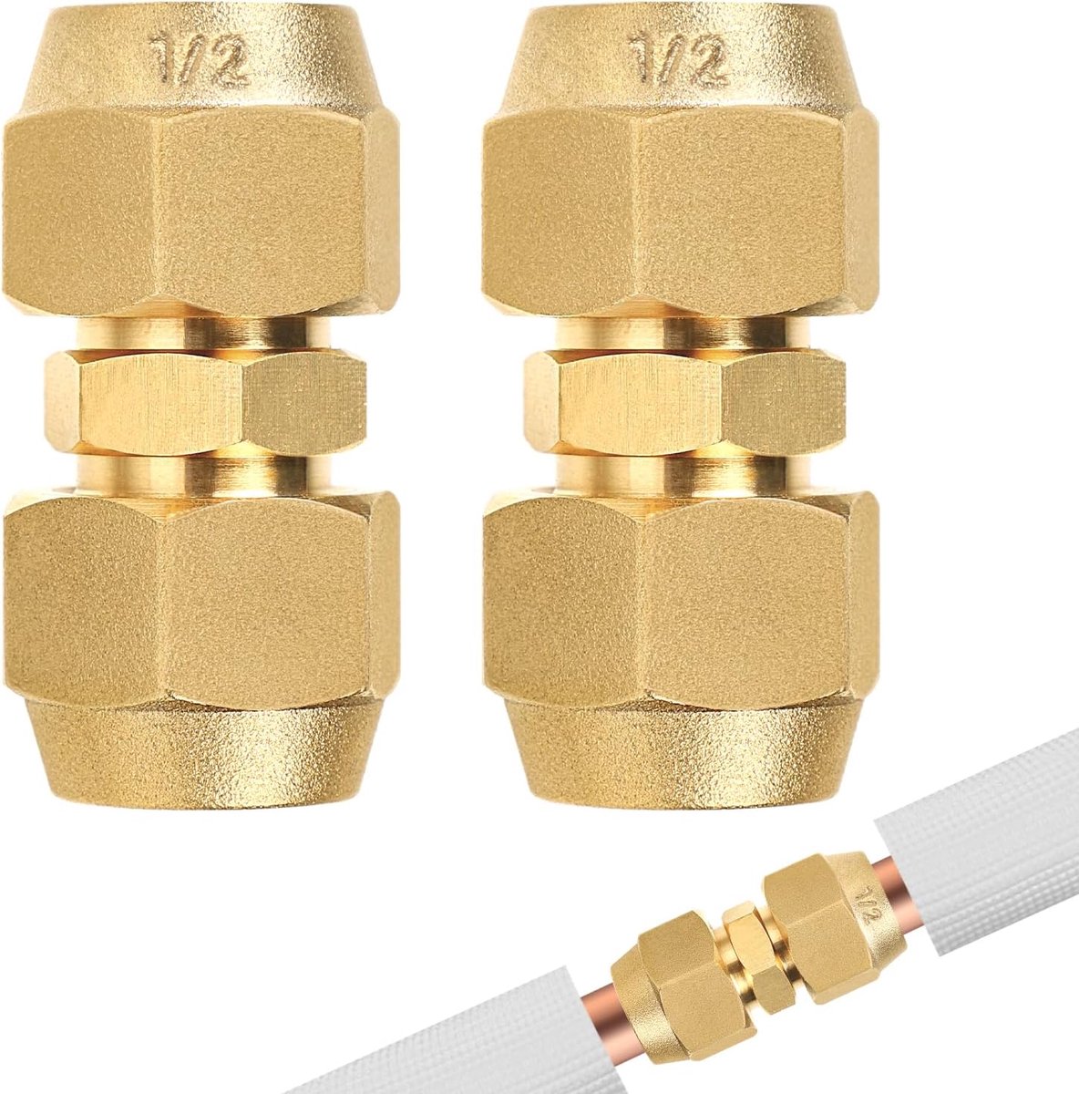 Verlengstuk Airconditioning 1/2 inch - Koper - Corrosiebestendig - Eenvoudig te onderhouden - ShopVlot