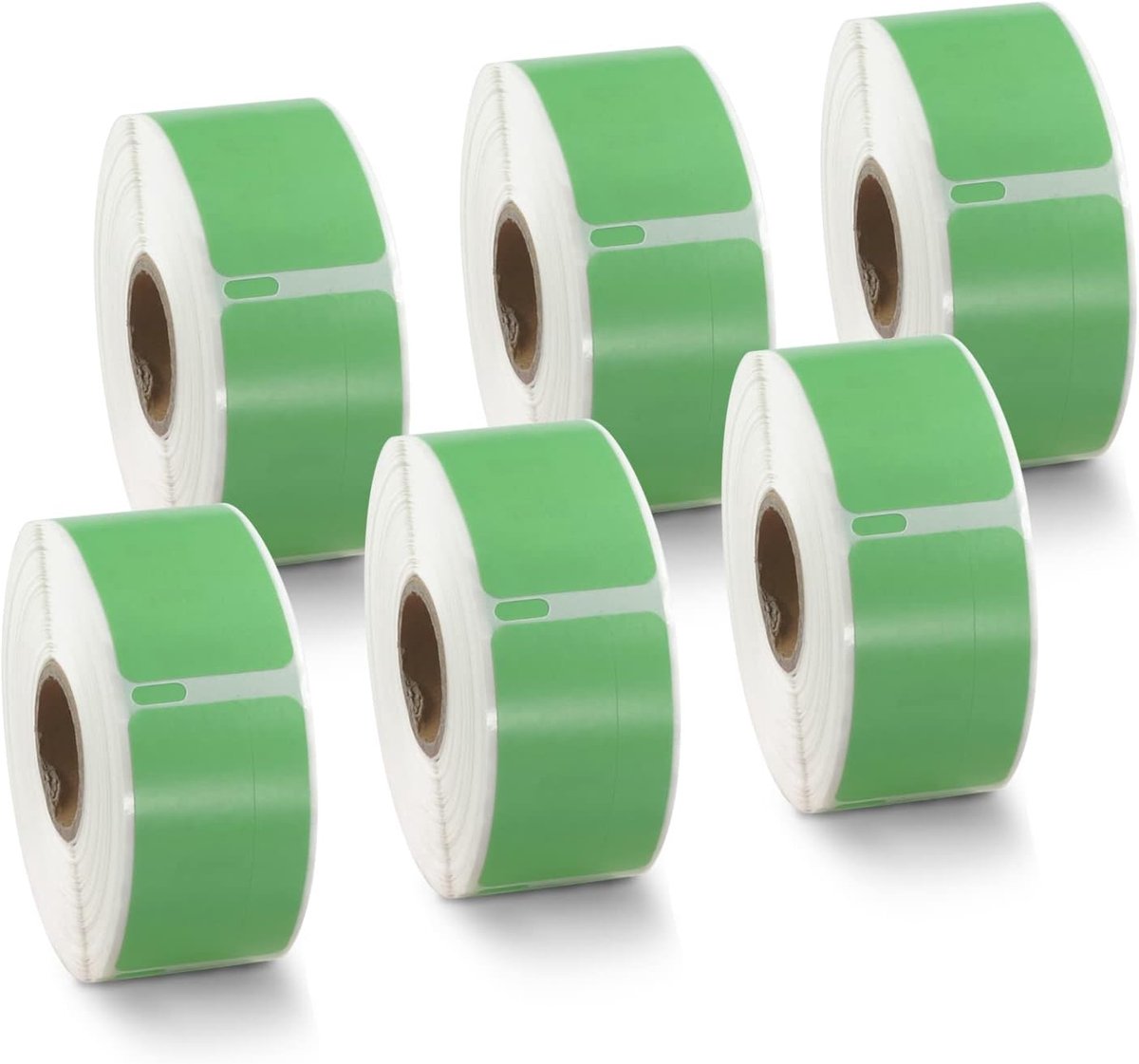 BETCKEY - 6 Rolls Green Multi-Purpose Labels/Return Labels, Compatible with DYMO 11355(S0722550), 19mm x 51mm, 3000 - ShopVlot