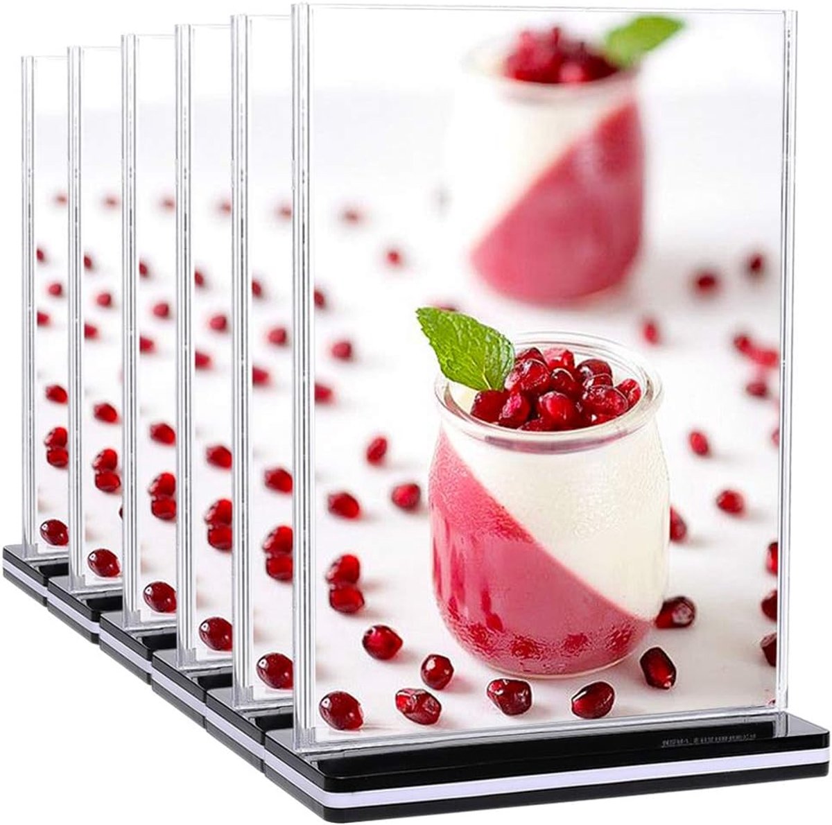 DONGLI 6 Pack Acrylic Sign Holder A5 - ShopVlot