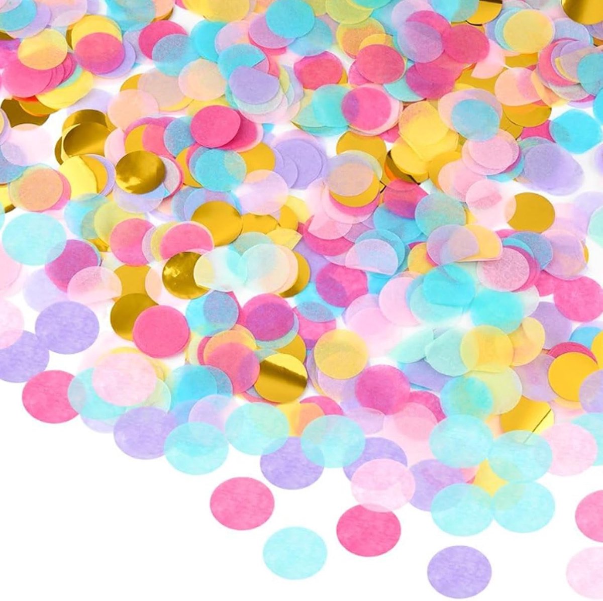 12000PCS Multicolored Round Confetti Table Paper Confetti Colorful Table Confetti Tissue for Valentine's Day Wedding - ShopVlot