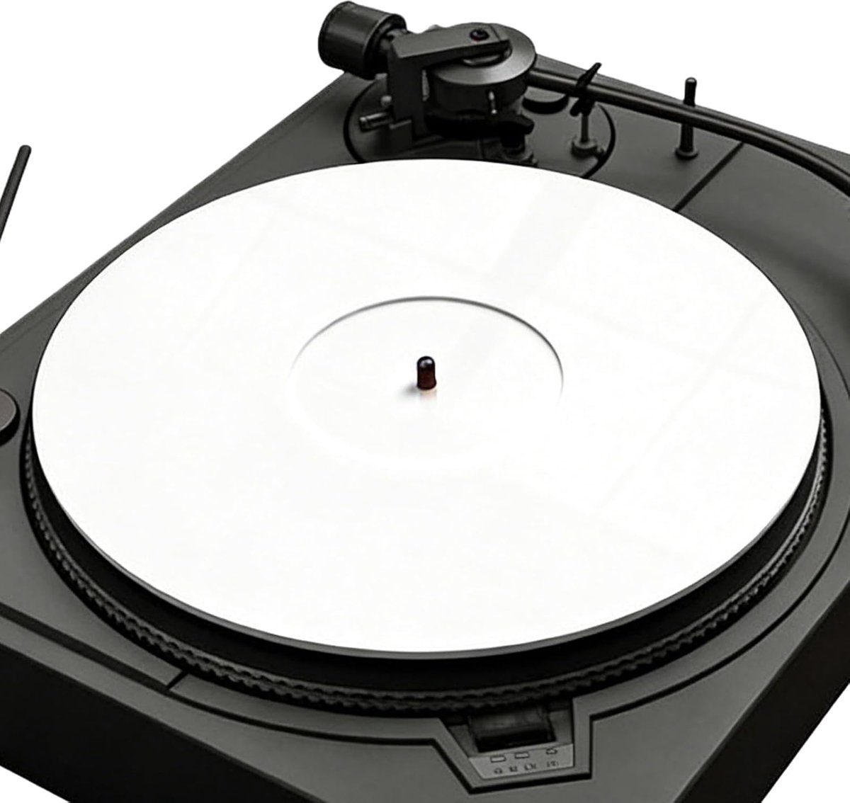 Slipmat Acryl Schijf 30CM - Wit - Stil Draaitafel Slipmat - Beschermt Vinyl en Versterkt Geluid - ShopVlot