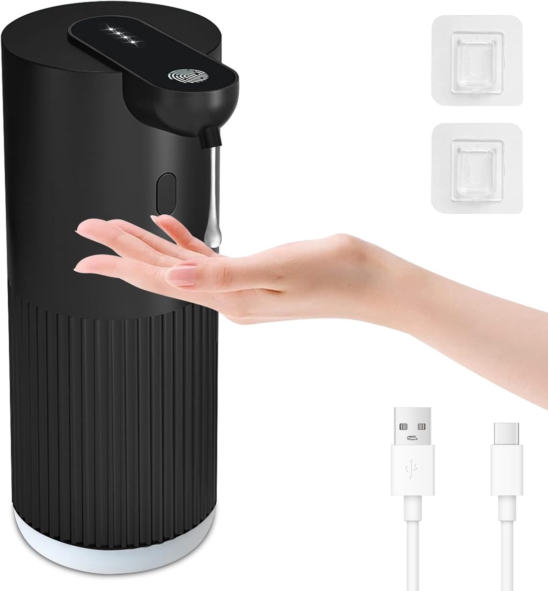 Automatische zeepdispenser 400ml - Oplaadbaar, wandmontage - IPX5 waterdicht - Touchless voor badkamer en keuken - ShopVlot