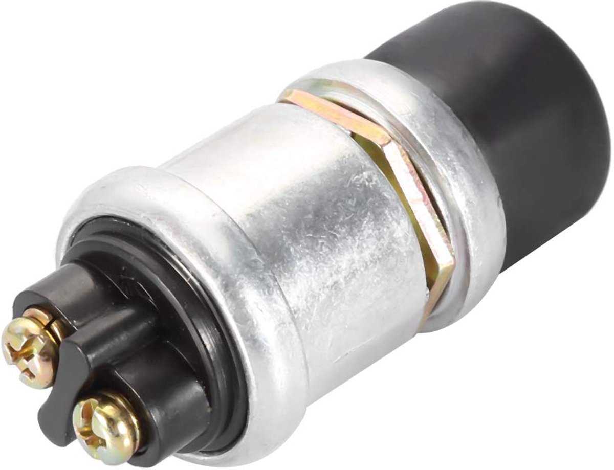 Drukschakelaar 2Pin 12V 20A - Waterdicht - Duurzaam Aluminium - Geschikt voor Auto en Boot - ShopVlot