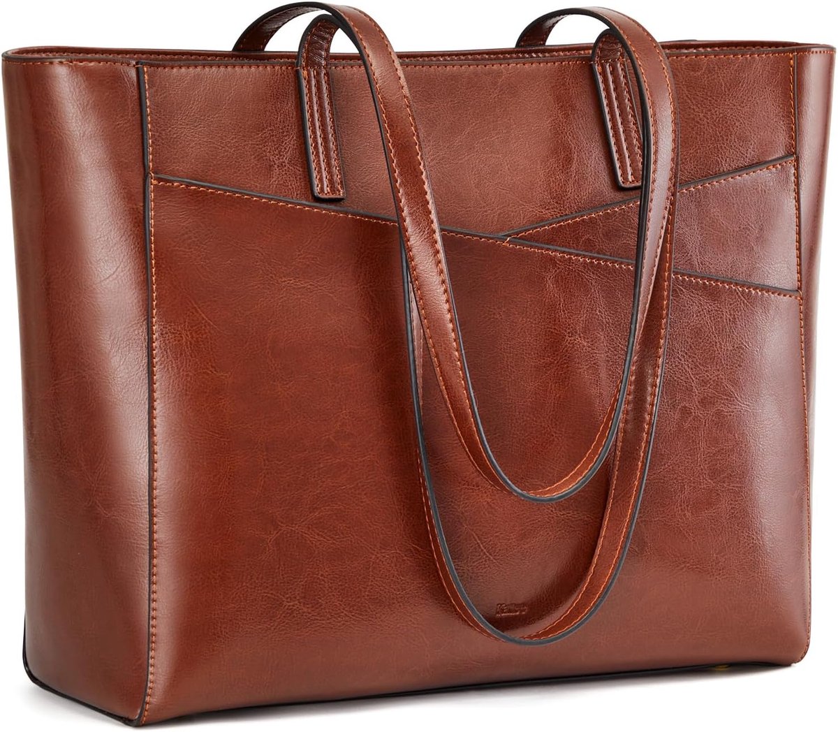 Tote Bag Dames Groot - Leren Handtas met Laptopcompartiment - Perfect voor Reizen - ShopVlot