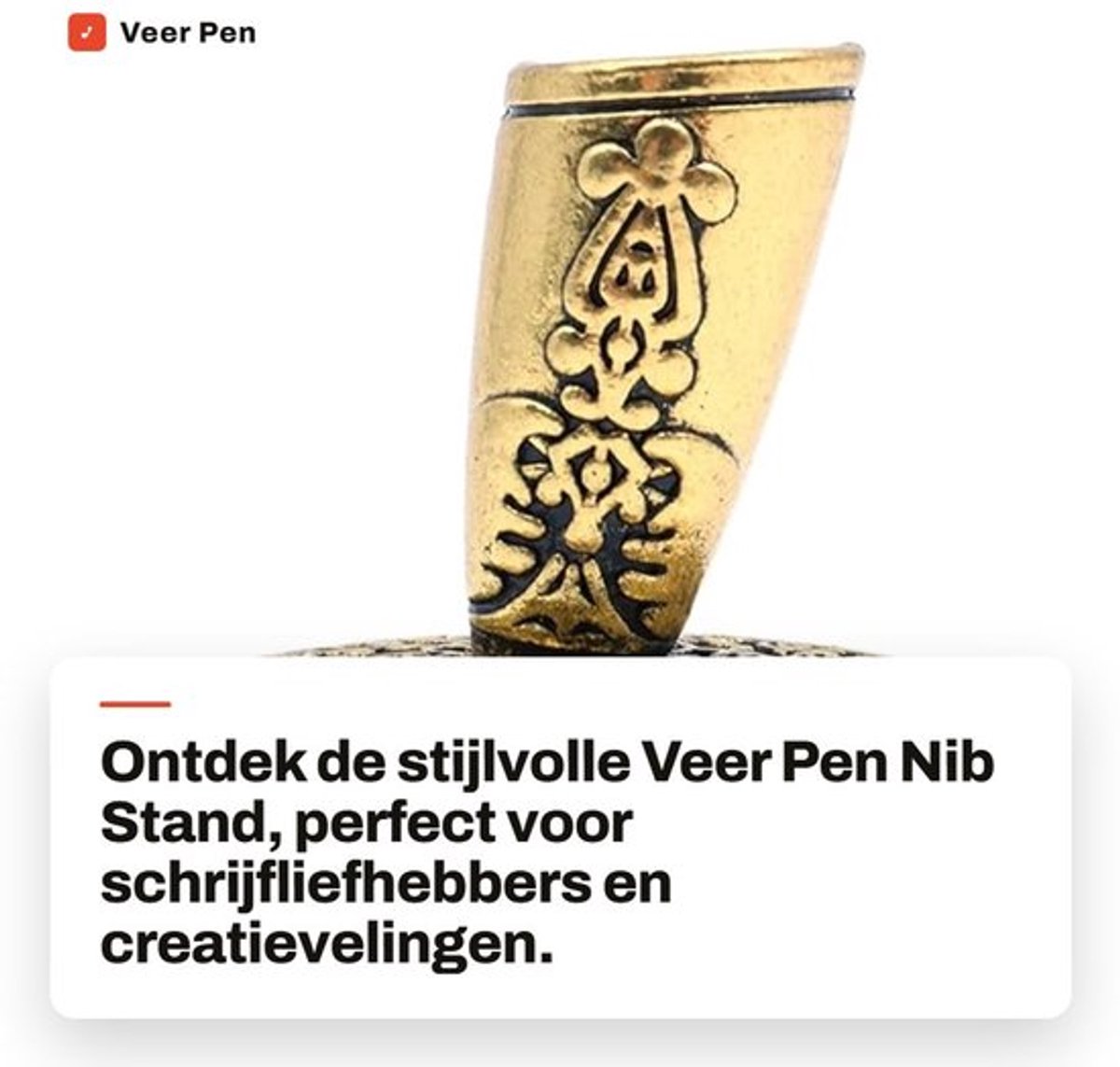 Penhouder Metalen Ronde Basis - Pen Loop - Penhouder Voor Notitieboek - Penhouder Bureau - Vulpennen - Duurzaam Materiaal - Pennenstandaard
