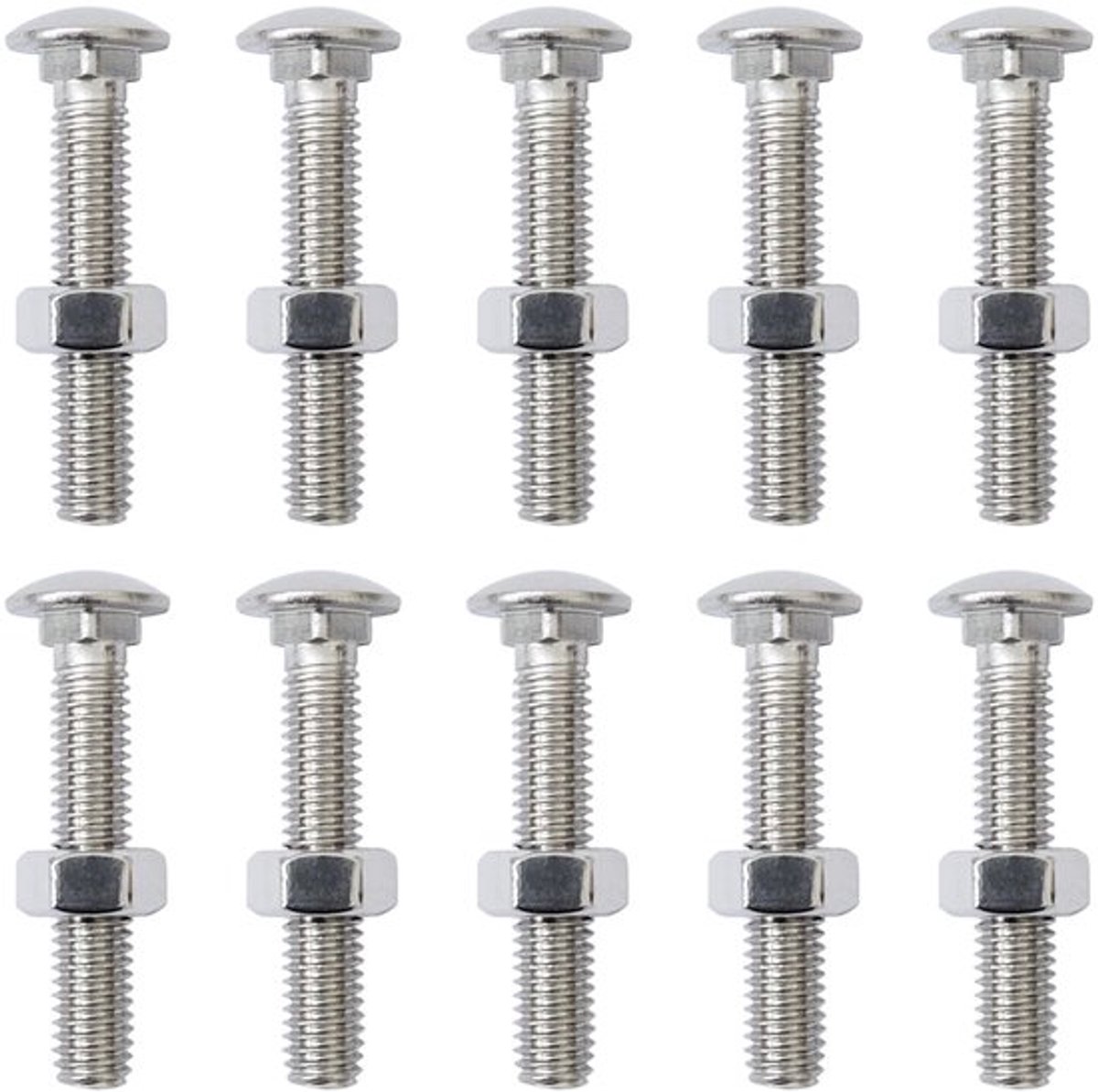 Wastafel Stopper 10 Stuks - 304 Roestvrij Staal - Hoofddiameter 13mm - Algemene Lengte 40mm - Vervangingsdeel - Stevig en Duurzaam - Afvoerplug