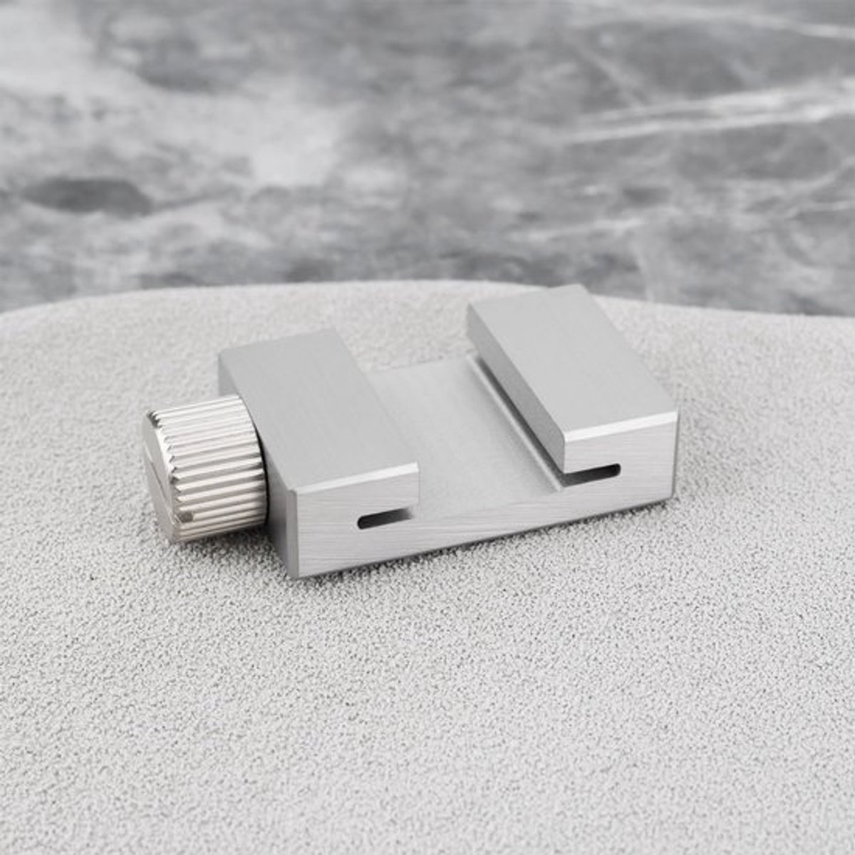 Markeerblok voor Houtbewerking - Metalen Stopblok - Geschikt voor Liniaal 20mm - Verbeterde Werkefficiëntie - Precisie Markering - Afmetingen 30x20x8mm