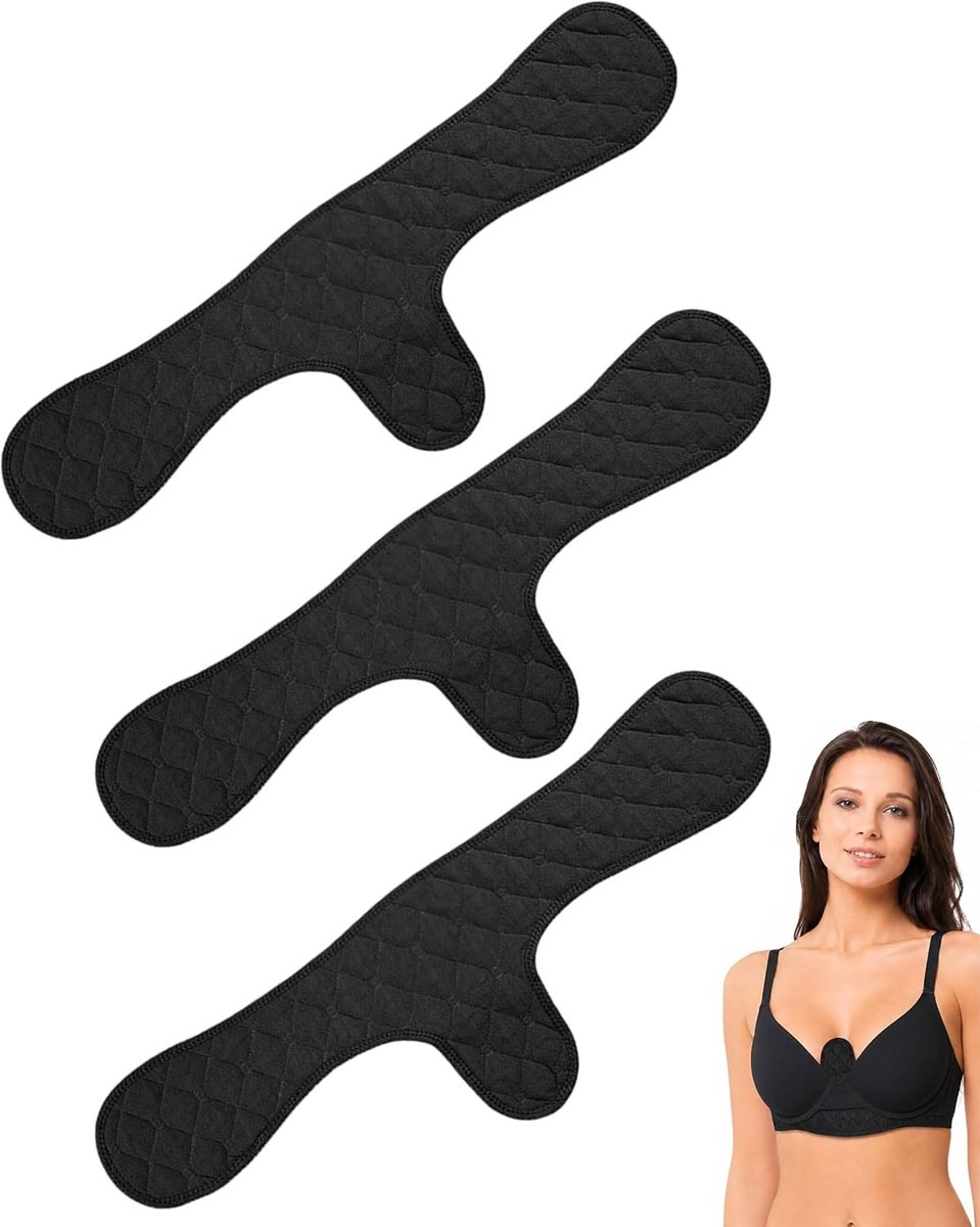 BH-pads herbruikbaar 3 stuks - katoen - anti-transpiratie - ideaal voor borstvoeding - ShopVlot