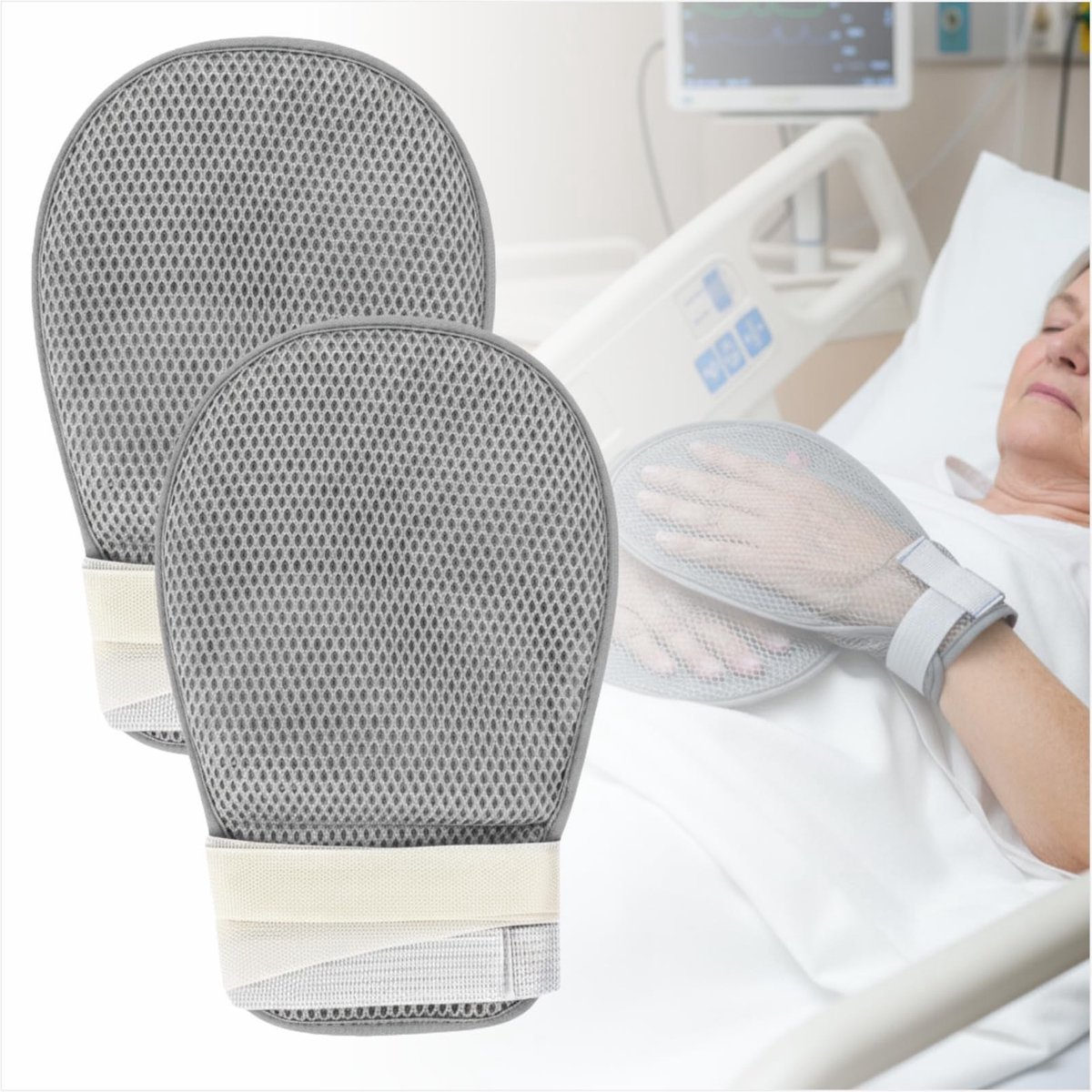 Solidchoice - Zachte Beschermende Handschoenen voor Ouderen met Dementie