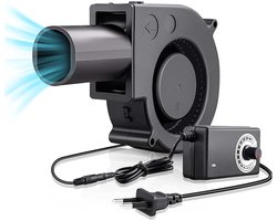 Solidchoice - Verstelbare Radiale Ventilator 12V met Snelheidsregelaar