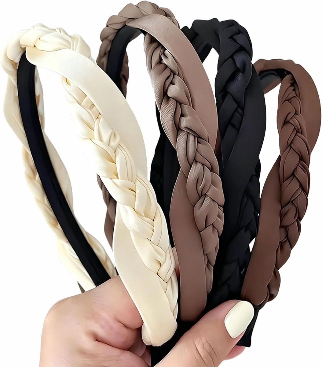 Haargummis 4 stuks - Flexibele satijnen haargummis - Vintage stijl - Zachte textuur zonder trekgevoel - ShopVlot