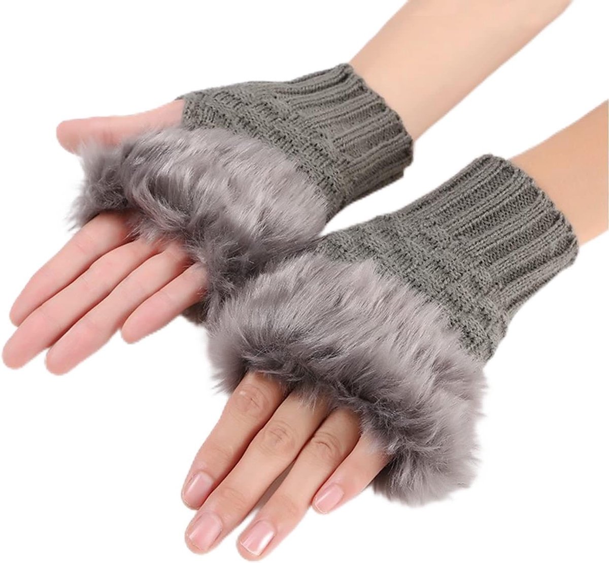Vingerloze handschoenen voor mannen en vrouwen - alpaca wol - warm en comfortabel - ideaal voor sport - ShopVlot