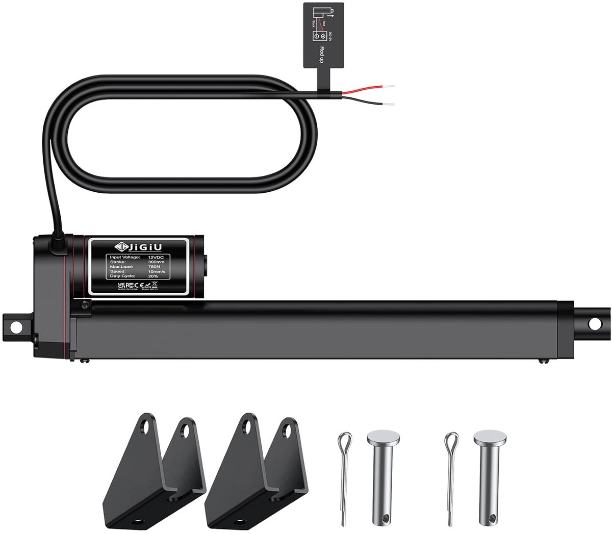 JiGiU Linear Drive, Adjustment Drive, Linear Actuator, Motor DC 12V, Linear Technology, IP65 Waterproof, Electric - ShopVlot