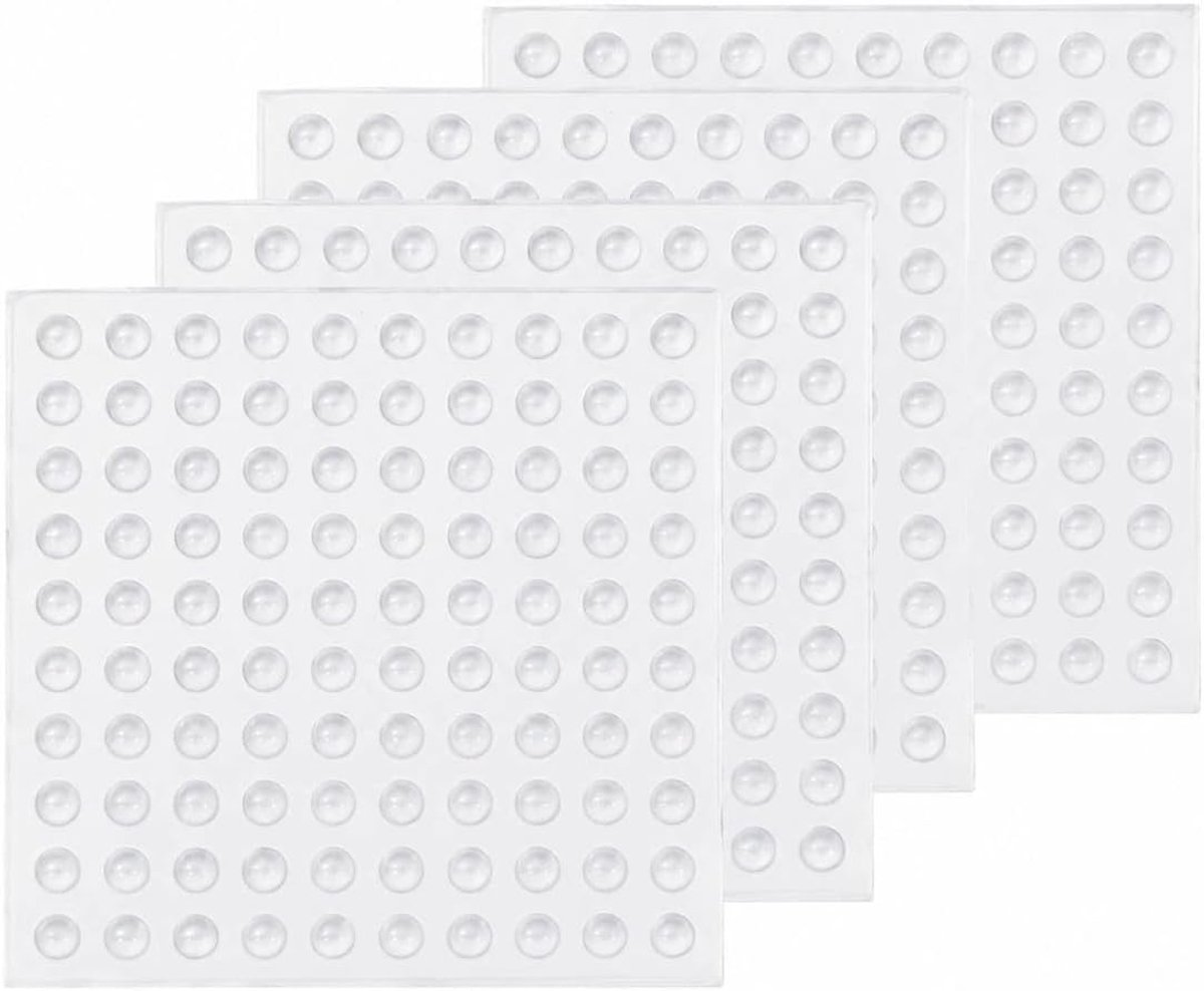 400 stuks rubberen voetjes, zelfklevend, 6 x 2 mm, siliconen buffer, rubberen stopper, elastische buffer - ShopVlot