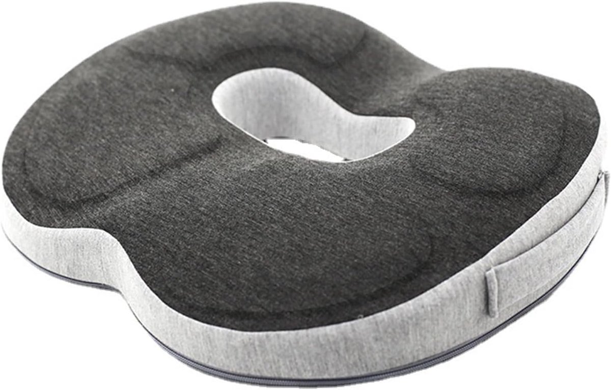 Coccyx Donut Pillow Pain Relief Memory Foam Seat Cushion Office Seat Cushion - ShopVlot