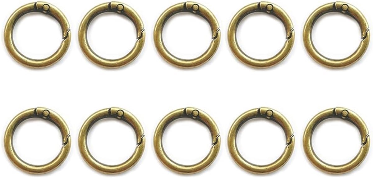10 stuks karabijnhaken ronde sleutelhangers grote tas handvat goud voor tassen ring karabijnhaak voor tassen - ShopVlot