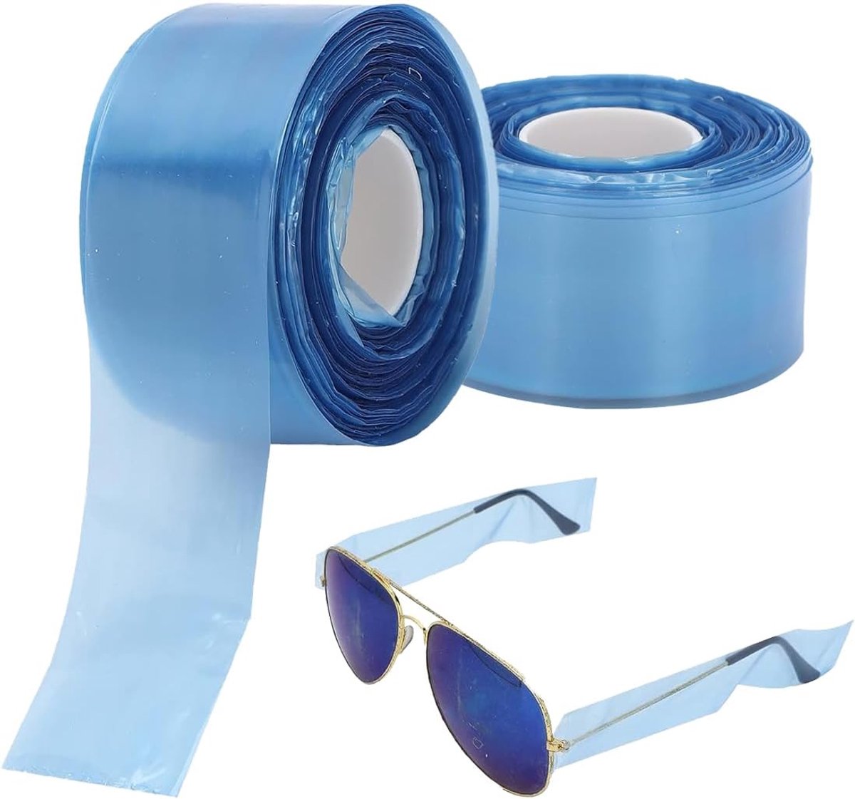 Glazen staven 400 stuks - vervangbare glazen staven - blauw - bescherming bij haarkleuren - ShopVlot