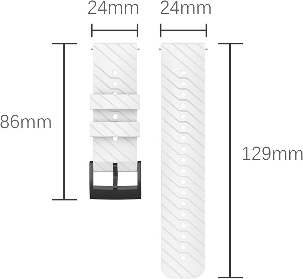 Horlogeband Suunto 7/9/9 Baro/D5 - Snelle bevestiging - Comfortabel materiaal - Ideaal voor sportactiviteiten - ShopVlot