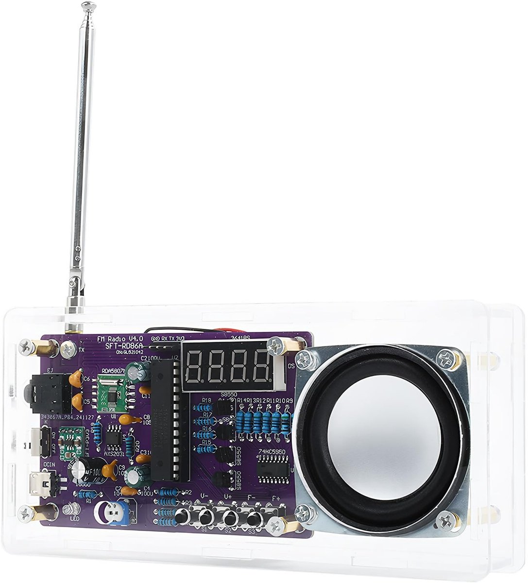 Solidchoice - Digitale FM Radio DIY Kit met LED Display