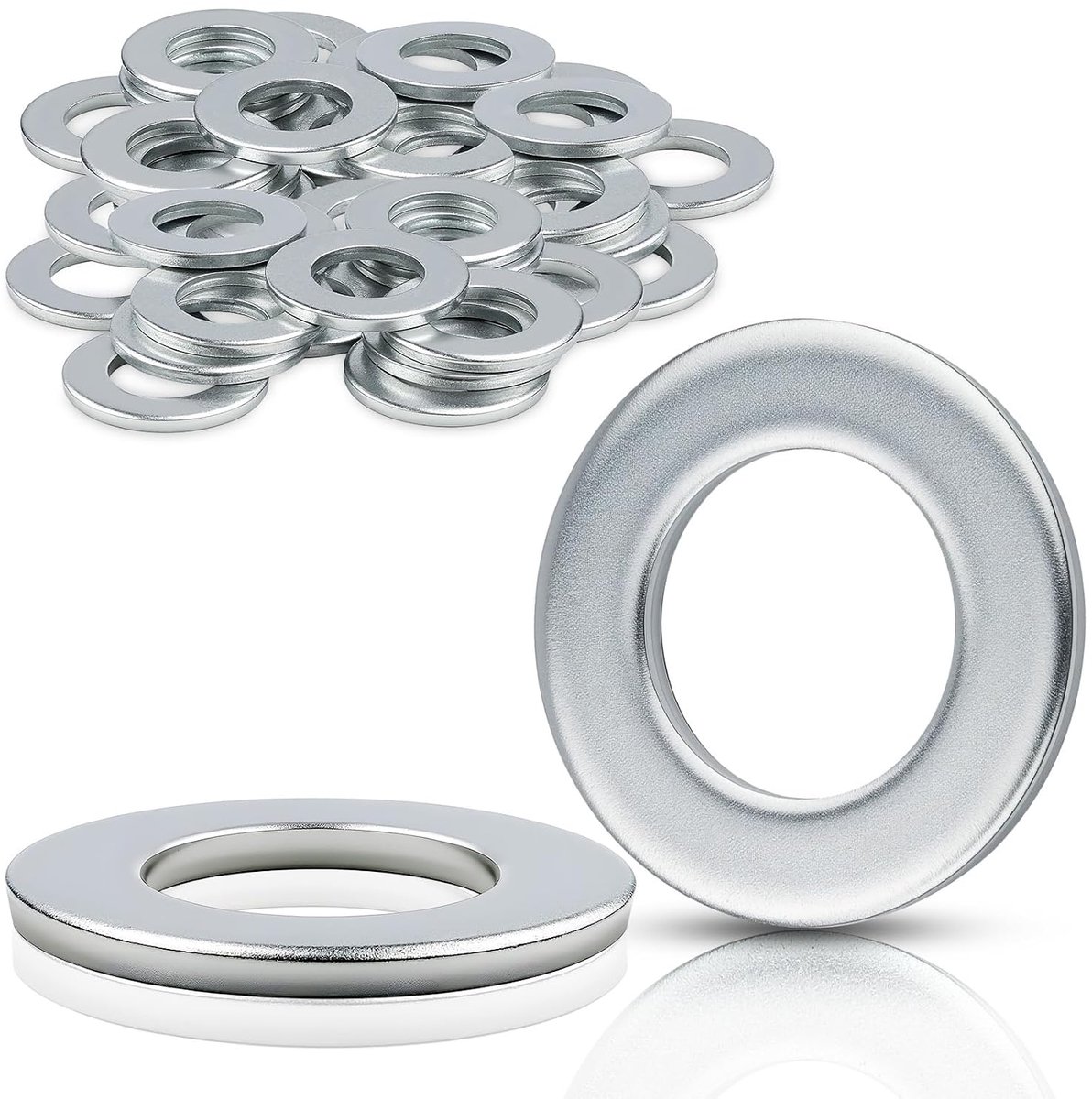 Washer M12 - Set van 30 stuks - Carbon staal - Ideaal voor bevestiging - ShopVlot