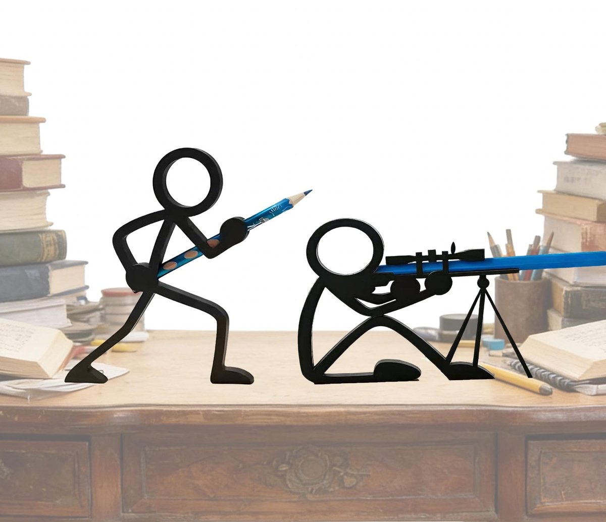 Solidchoice - Creatieve Stickman Pennenhouders voor Bureau